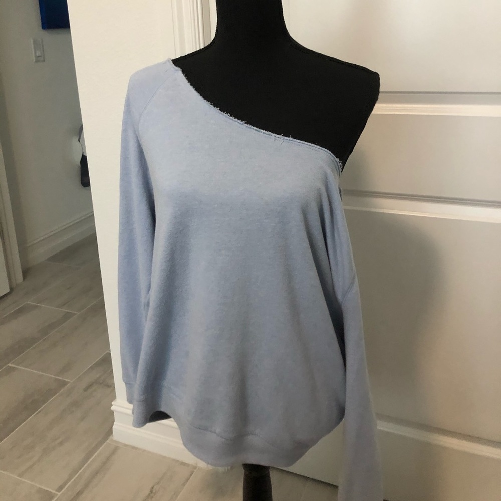 Periwinkle Forever 21 Off the Shoulder Sweater